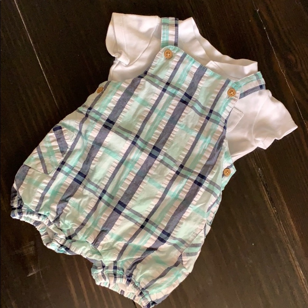 Janie and Jack romper and onesie set